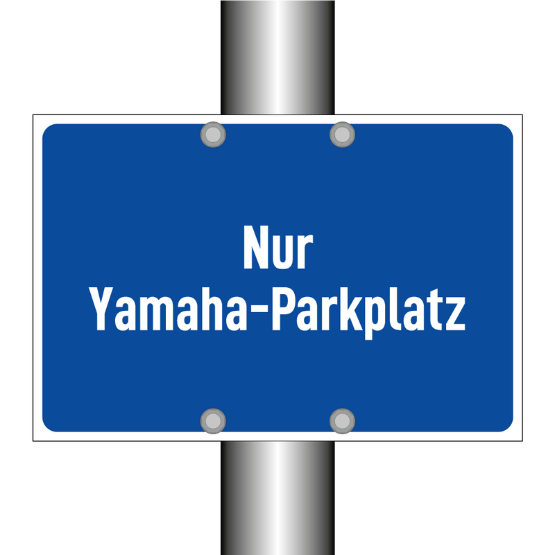 Nur Yamaha-Parkplatz