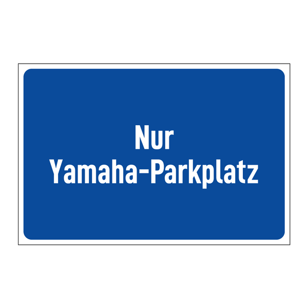 Nur Yamaha-Parkplatz