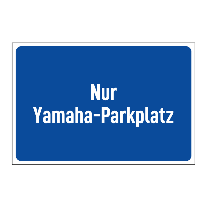 Nur Yamaha-Parkplatz