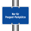 Nur für Peugeot-Parkplätze