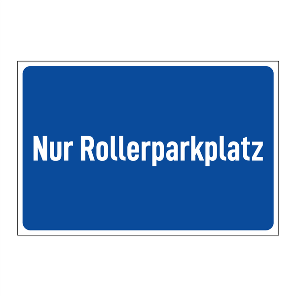 Nur Rollerparkplatz