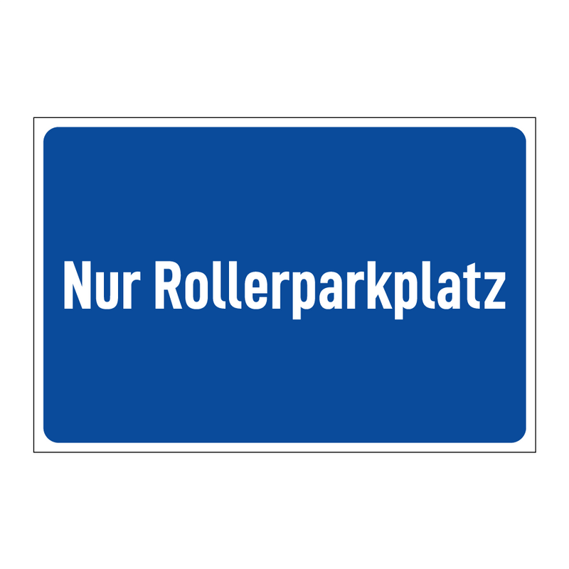 Nur Rollerparkplatz