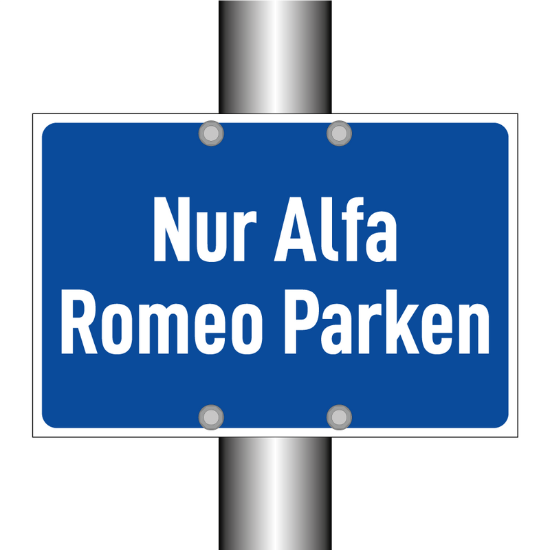 Nur Alfa Romeo Parken