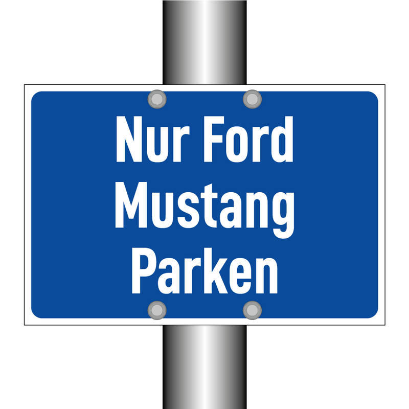 Nur Ford Mustang Parken