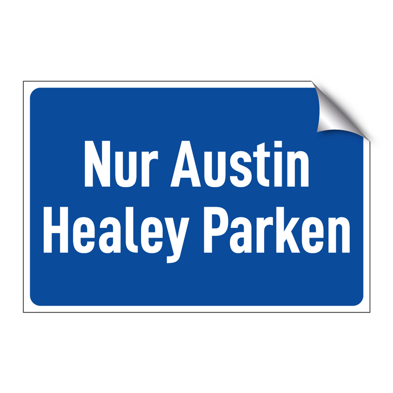 Nur Austin Healey Parken