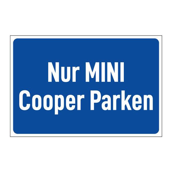 Nur MINI Cooper Parken