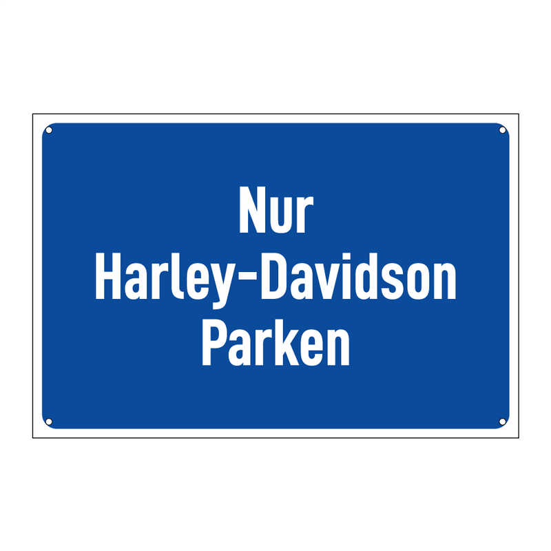 Nur Harley-Davidson Parken