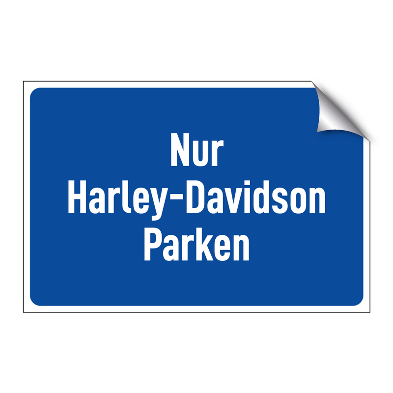 Nur Harley-Davidson Parken