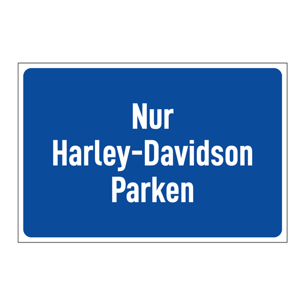 Nur Harley-Davidson Parken