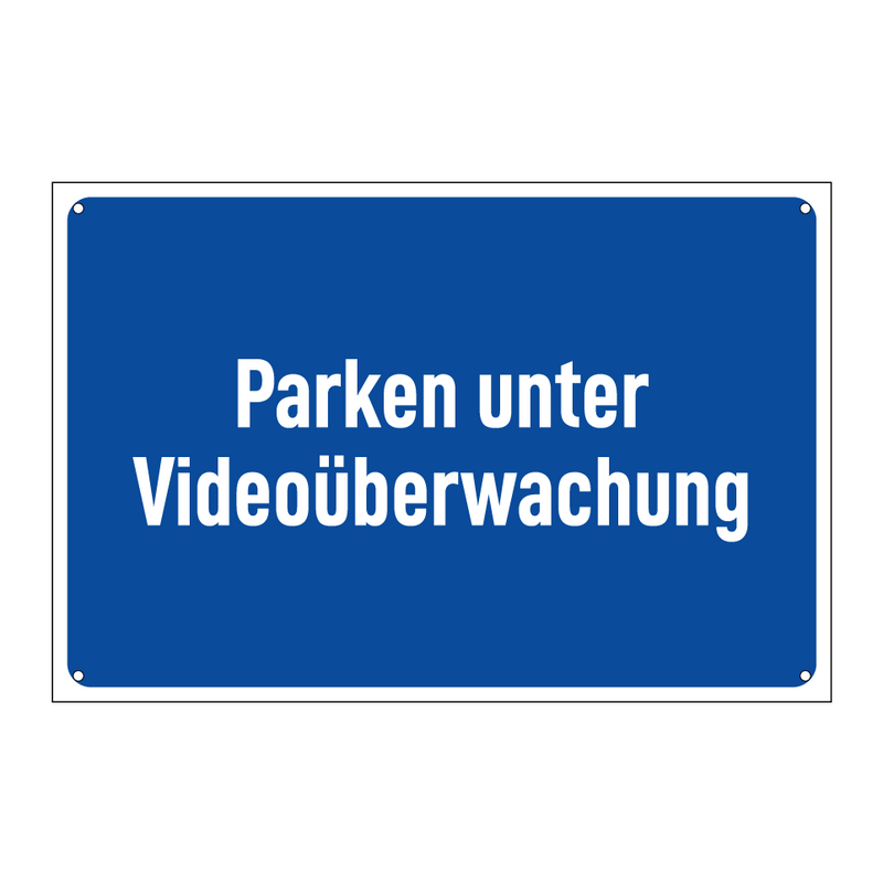 Parken unter Videoüberwachung