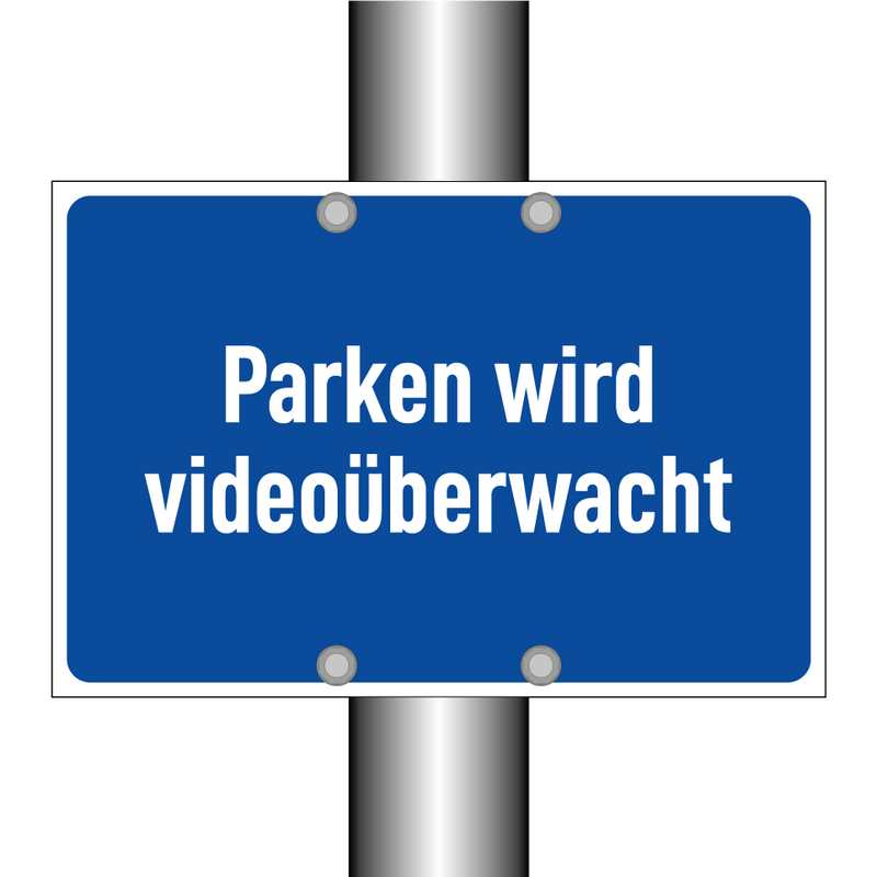 Parken wird videoüberwacht
