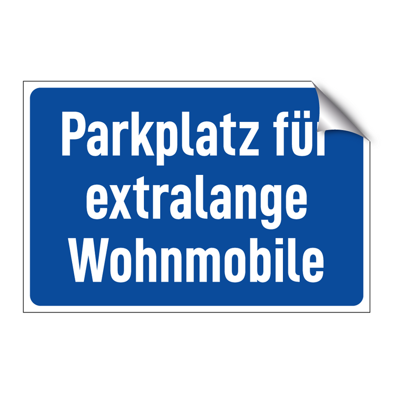 Parkplatz für extralange Wohnmobile