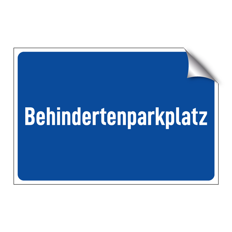 Behindertenparkplatz