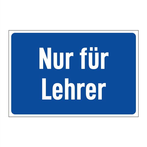 Nur für Lehrer