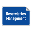Reserviertes Management
