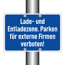 Lade- und Entladezone. Parken für externe Firmen verboten!