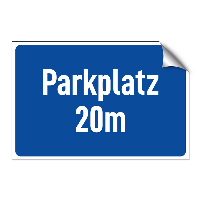 Parkplatz 20m