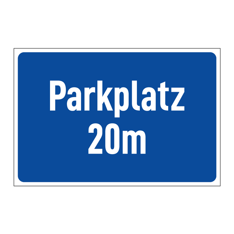 Parkplatz 20m