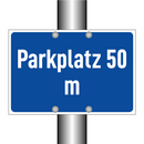 Parkplatz 50 m