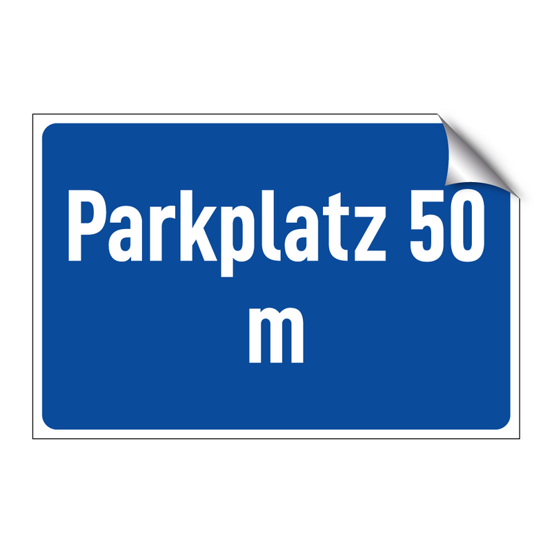 Parkplatz 50 m