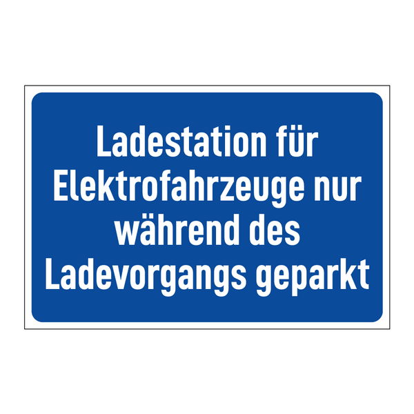 Ladestation für Elektrofahrzeuge nur während des Ladevorgangs geparkt