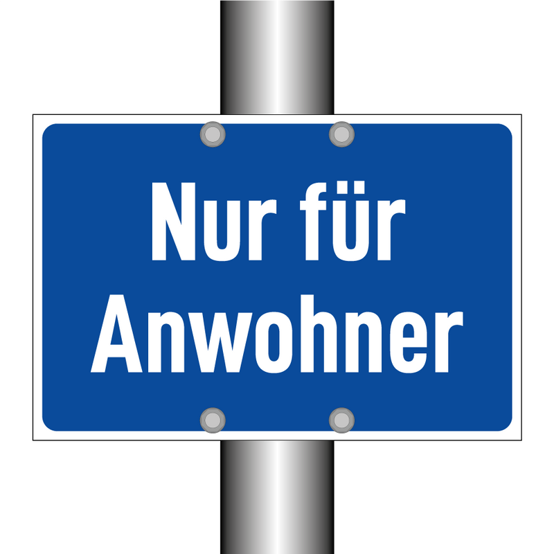 Nur für Anwohner