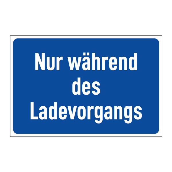 Nur während des Ladevorgangs
