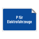 P für Elektrofahrzeuge