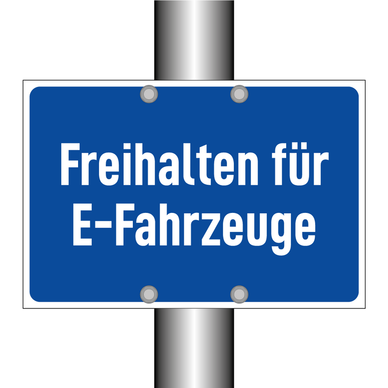 Freihalten für E-Fahrzeuge