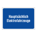 Hauptsächlich Elektrofahrzeuge