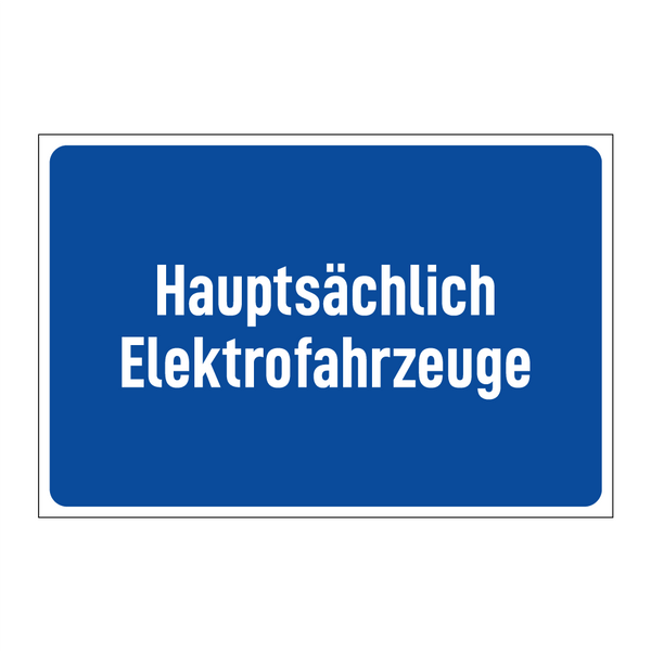 Hauptsächlich Elektrofahrzeuge