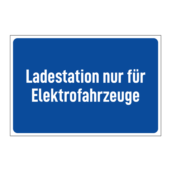 Ladestation nur für Elektrofahrzeuge