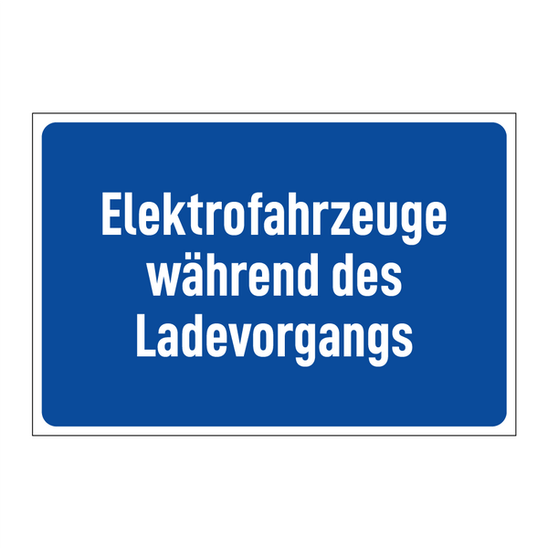 Elektrofahrzeuge während des Ladevorgangs