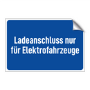 Ladeanschluss nur für Elektrofahrzeuge