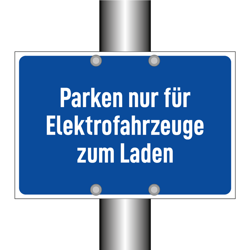 Parken nur für Elektrofahrzeuge zum Laden