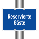 Reservierte Gäste