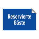 Reservierte Gäste