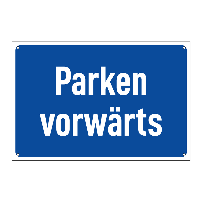 Parken vorwärts