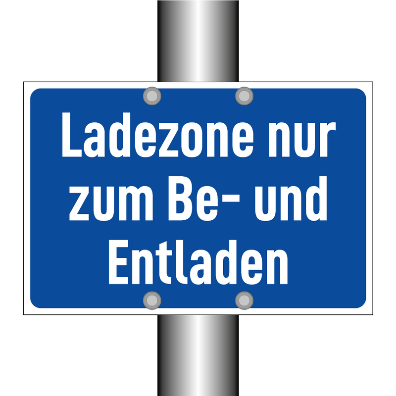 Ladezone nur zum Be- und Entladen