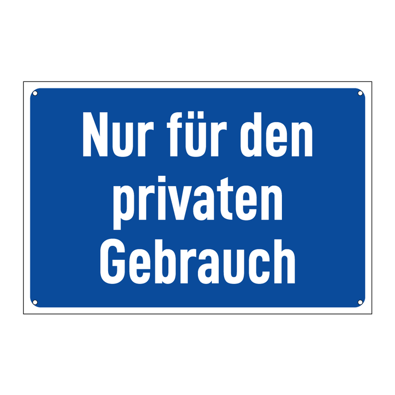 Nur für den privaten Gebrauch