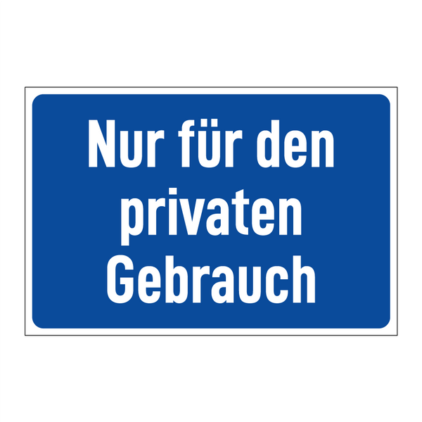 Nur für den privaten Gebrauch