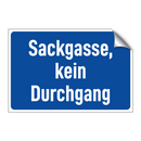 Sackgasse, kein Durchgang