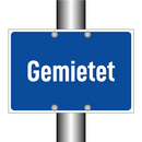 Gemietet