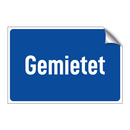 Gemietet