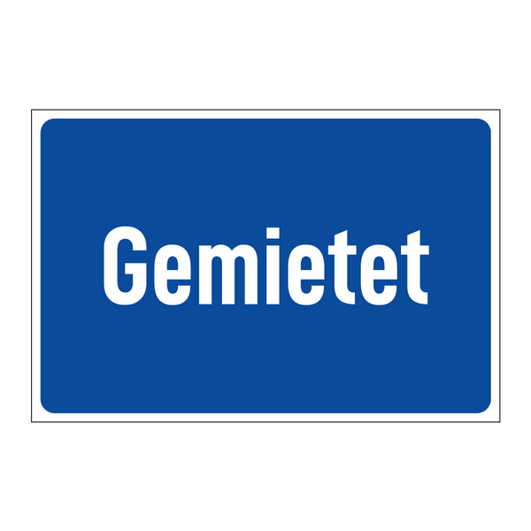 Gemietet