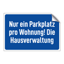 Nur ein Parkplatz pro Wohnung! Die Hausverwaltung