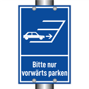 Bitte nur vorwärts parken