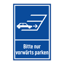 Bitte nur vorwärts parken