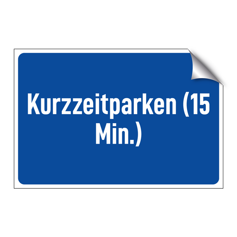 Kurzzeitparken (15 Min.)