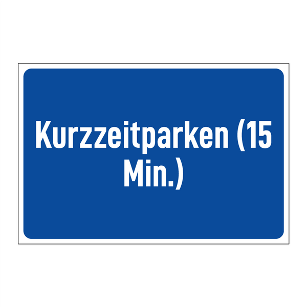 Kurzzeitparken (15 Min.)